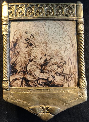 Madonna and Child with cat -   Leonardo