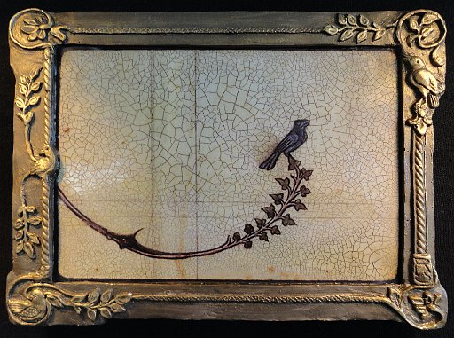bird on branch Lyon manuscript